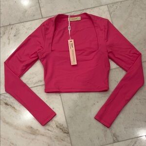 Pink crop top size S